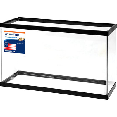 Aqueon Standard Rectangular Aquarium, Black, 29 gal-30x12x18 in - Black Standard