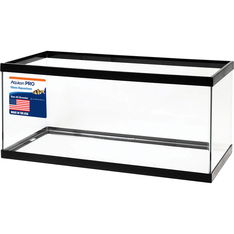 Aqueon Aquarium 40 Breeder, Black, 40 gal br-36x18x16 in - Black Standard