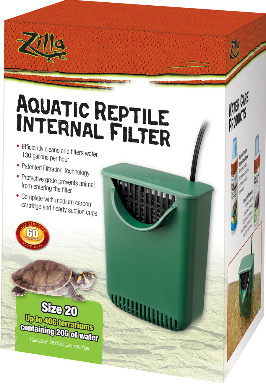 Zilla Aquatic Reptile Internal Filter, 20 gal - Filters