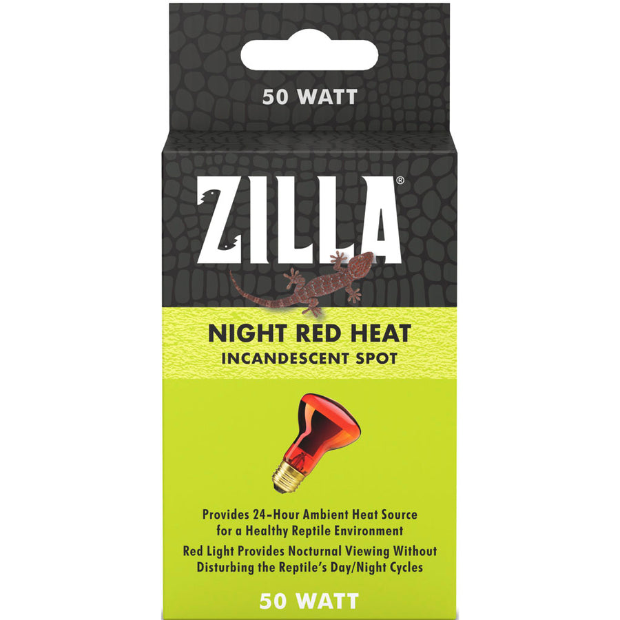 Zilla Basking Spot Bulb Night, Red, 50 Watt - Incandescent