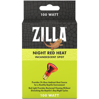 Zilla Basking Spot Bulb Night, Red, 100 Watt - Incandescent