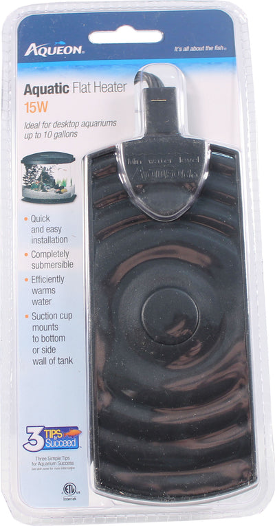 Aqueon Flat Heater, 15 Watt - Submersible