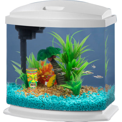 Aqueon Mini Bow LED Smartclean Kit, White, 2.5 gal - Desktop