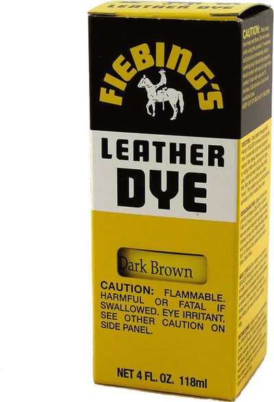 Fiebings Fiebing's Leather Dye, Dark Brown, 4 oz - Boot Care & Polish