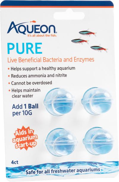 Aqueon Pure Live Beneficial Bacteria and Enzymes, 10 gal-4 pk - Conditioners