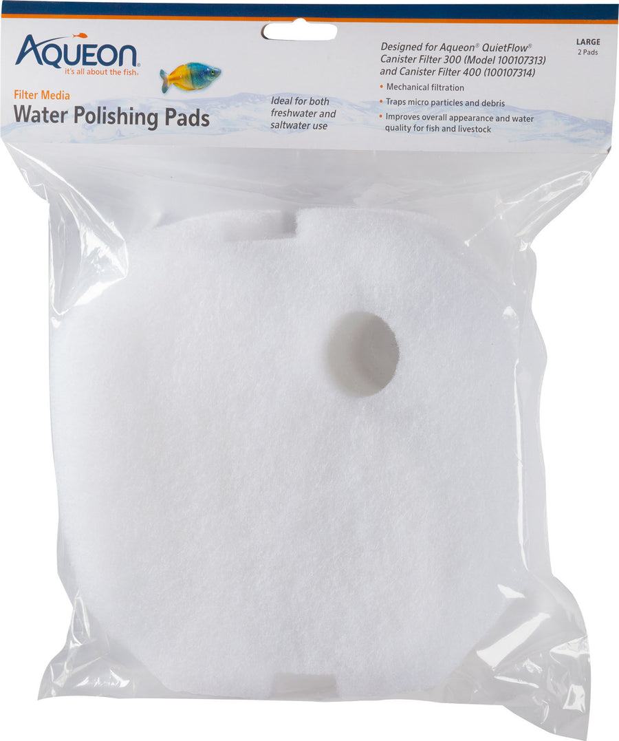 Aqueon Water Polishing Pad Filter Media, md/lg-2 pk - Filter Inserts