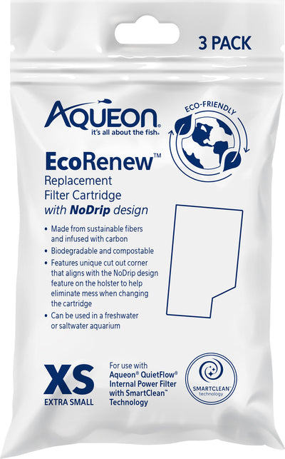 Aqueon Ecorenew Filter Cartridges, xs-3 pk - Filter Inserts