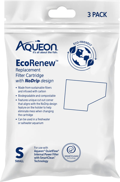 Aqueon Ecorenew Filter Cartridges, sm-3 pk - Filter Inserts