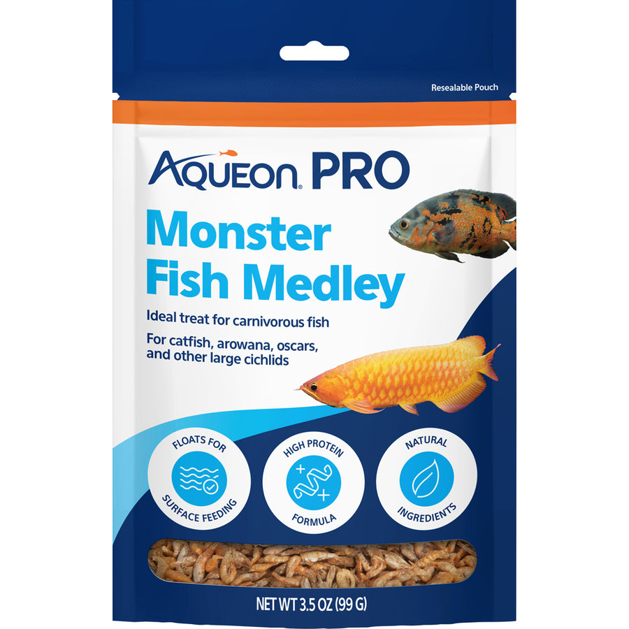 Aqueon Aqe Pro Monster Fish Medley Fish Food, 3.5 oz - Standard
