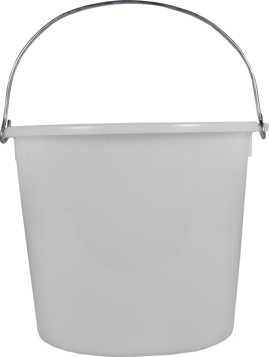 Sapona Plastics Superior Heavy Duty Plastic Bucket, White, 10 qt - Bucket General