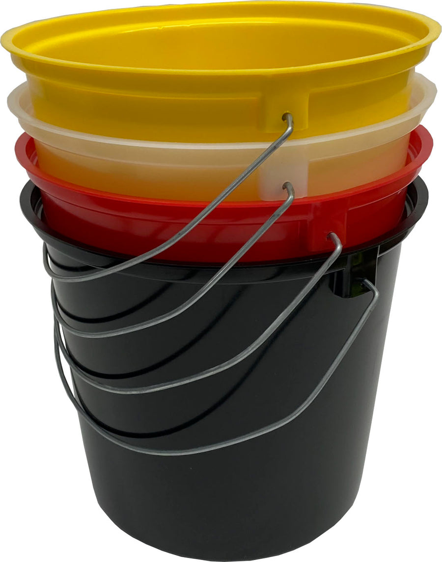 Sapona Plastics Superior Heavy Duty Plastic Bucket, Assorted, 5 qt - Bucket General