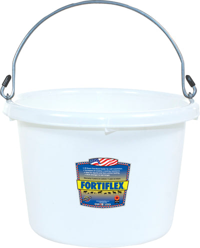 Fortiflex Utility Pail, White, 8 qt - Bucket General