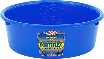 Fortiflex Mini Pan Feeder, Blue, 5 qt - Salt Holders & Pans