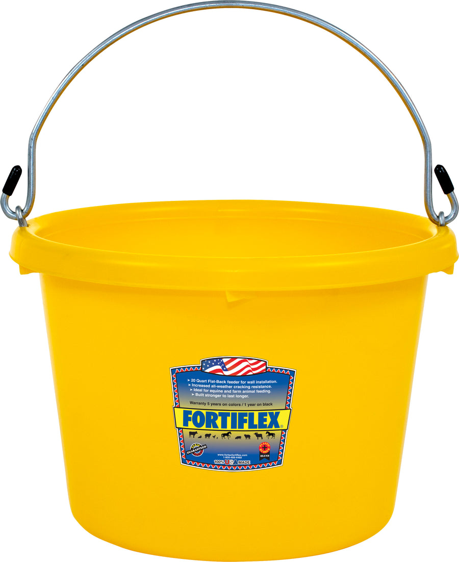 Fortiflex Utility Pail, Yellow, 8 qt - Bucket General