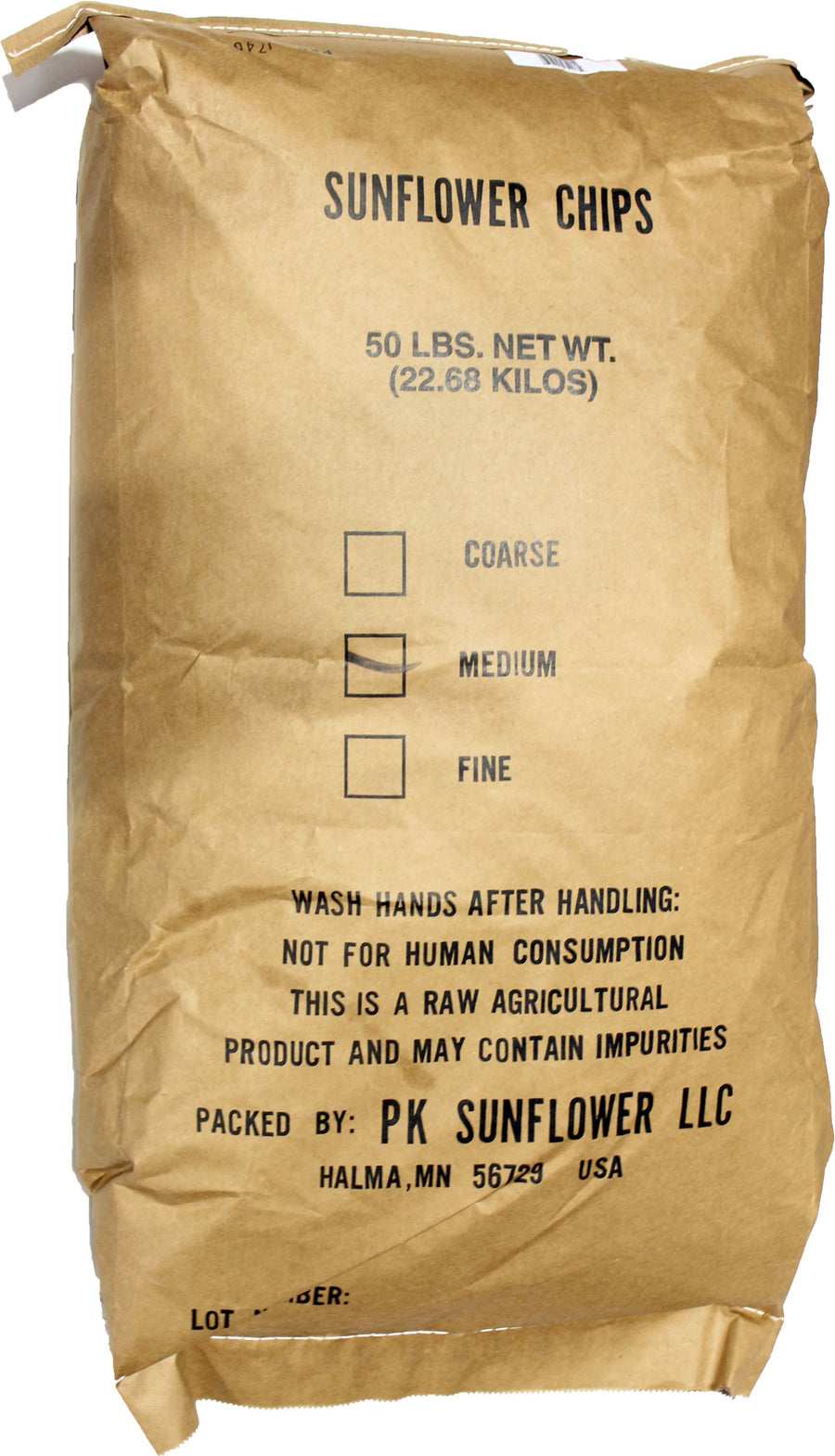 Shafer Medium Generic Sunflower Chips, 50 lb - Sunflower Hearts/Chips