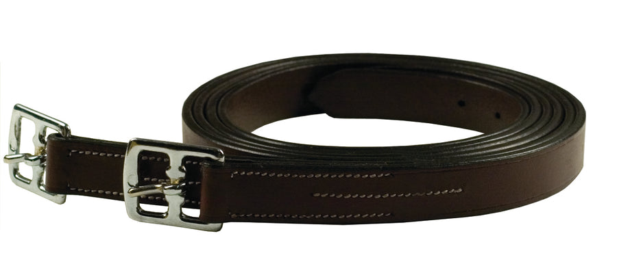 Gatsby Stirrup Leathers, Havana, 7/8x54 in - Stirrups & Leathers