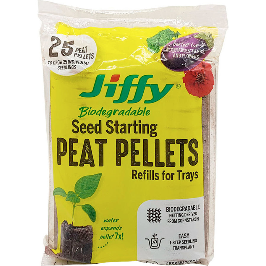 Jiffy Pellet Refill, 25 ct - Seed Starting Supplies