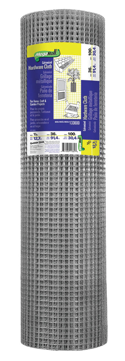 Garden Zone Hardware Cloth 1/2 Inch, 1/2x36 in x 100 ft