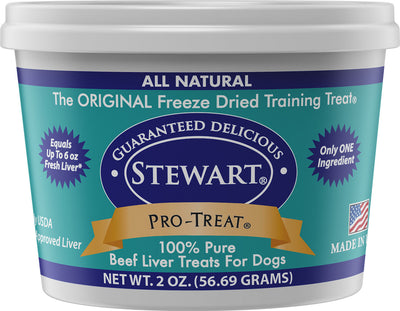 Stewart Pro-Treat Freeze Dried Dog Treats, Beef Liver, 2 oz - Soft Treats