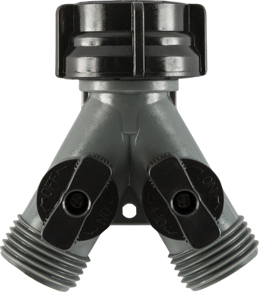 Gilmour Poly Dual Shut-Off Connector - Hose Parts and Accessories