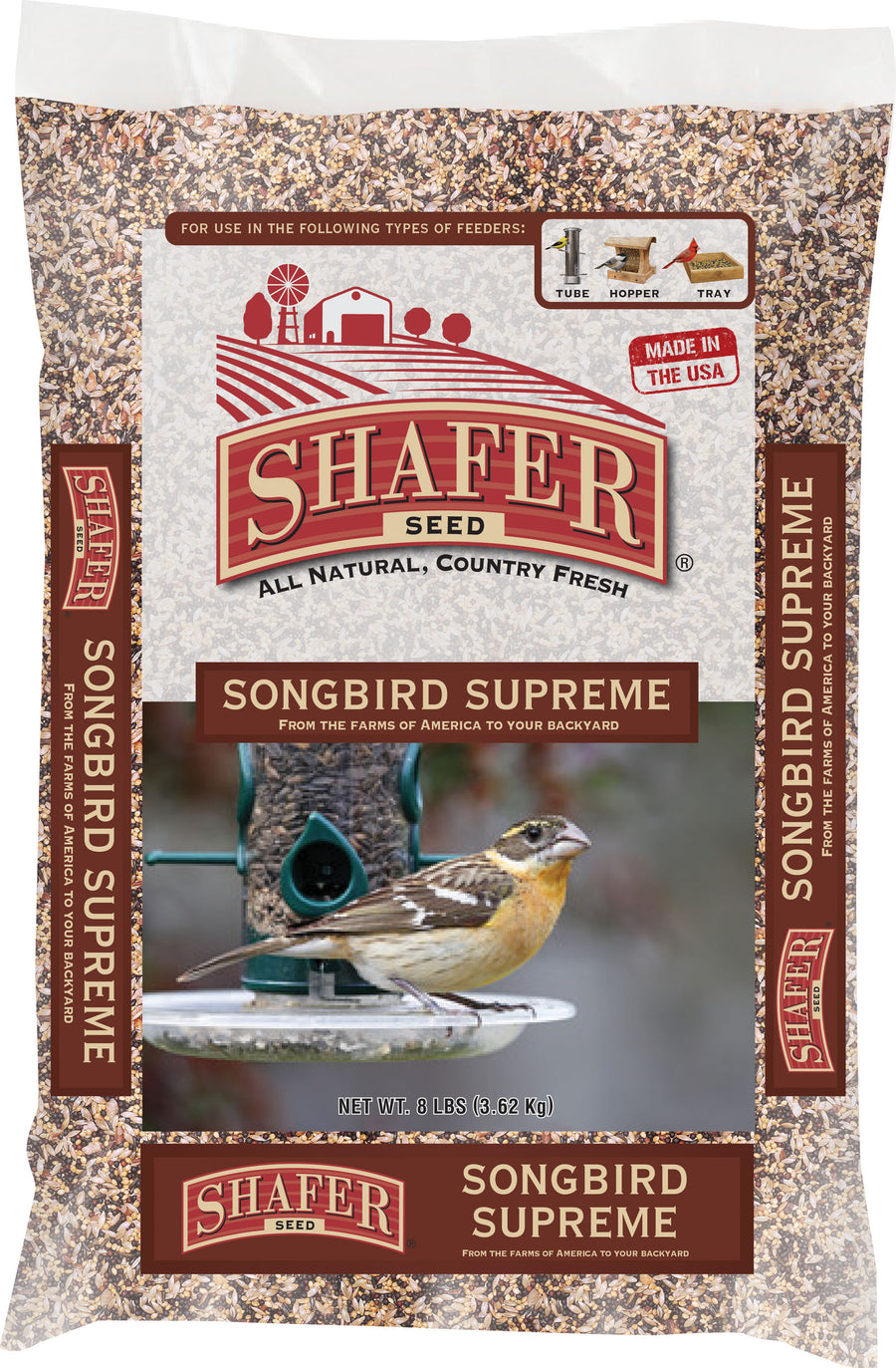 Shafer Songbird Supreme, 8 lb - Wild Bird Seed Mix-General