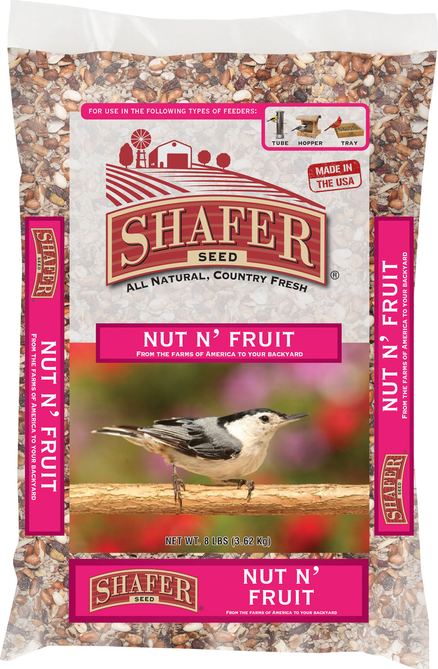 Shafer Nut N' Fruit, 8 lb - Wild Bird Seed Mix-General
