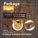 Premium Pine Straw Mulch Bale for Landscaping, Organic Material Made from Authentic Pine Needles Ideal for Gardening, Soil Moisture Retention.