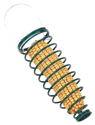 Audubon Corn Trapper Spring Feeder, Green, 1 Ear of Corn - Squirrel/Wildlife Feeders/Shelt