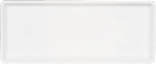 Novelty Countryside Flower Box Tray, White, 18 in - Saucer Basic