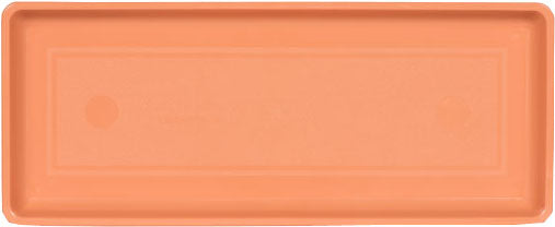 Novelty Countryside Flower Box Tray, Terracotta, 18 in - Saucer Basic