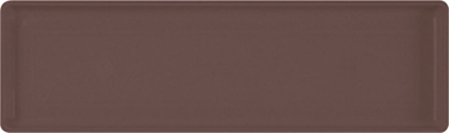 Novelty Countryside Flower Box Tray, Brown, 18 in - Saucer Basic