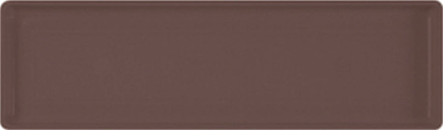 Novelty Countryside Flower Box Tray, Brown, 30 in - Saucer Basic