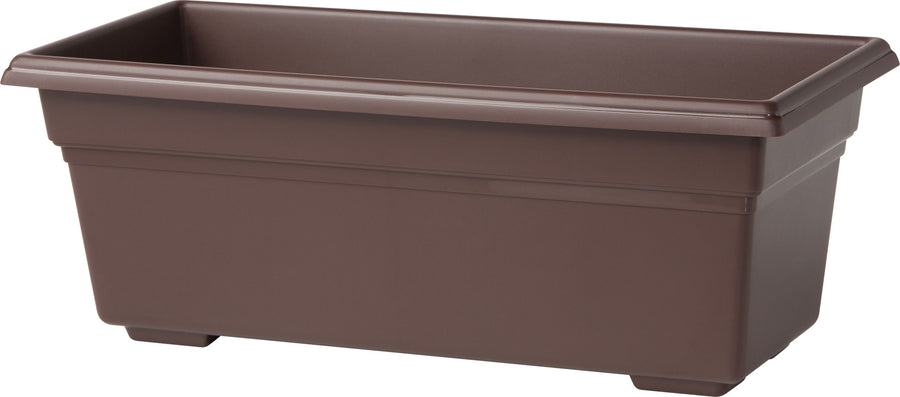 Novelty Countryside Flower Box Planter, Brown, 30 in - Flower Boxes