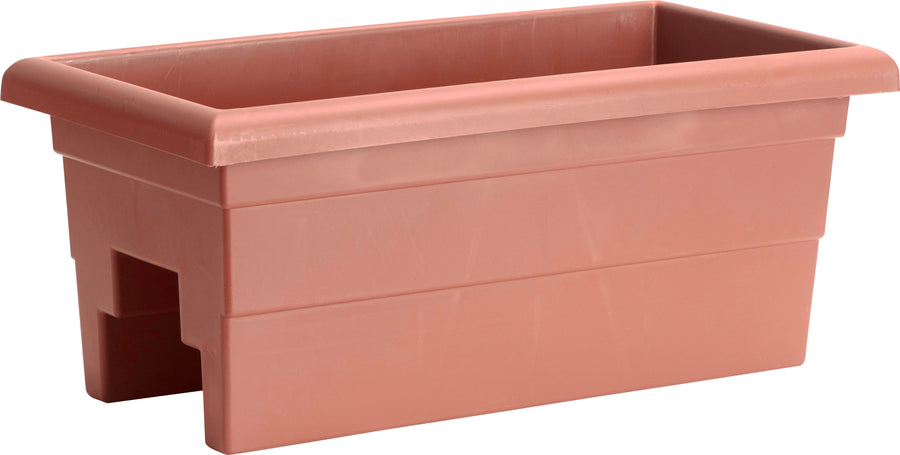 Novelty Countryside Over the Rail Planter, Terracotta, 24 in - Planters Specialty
