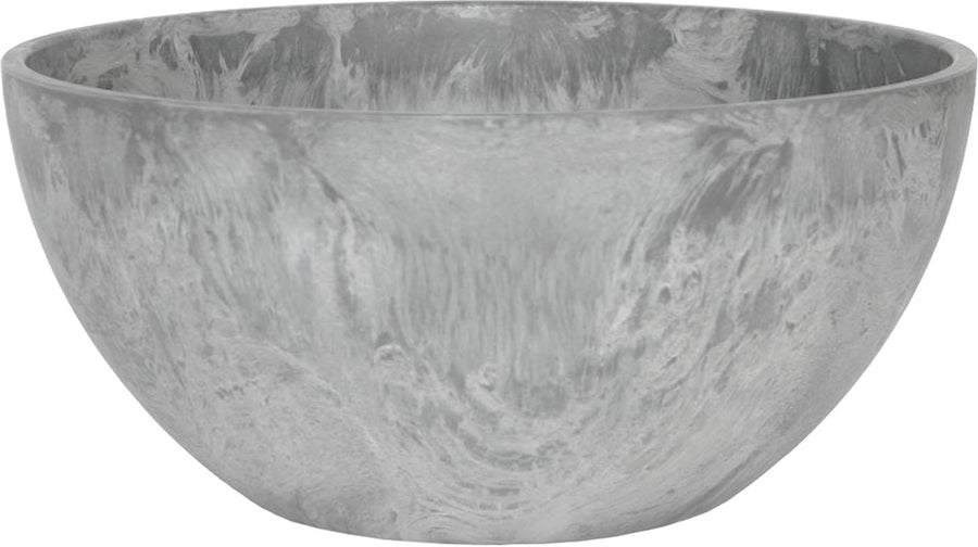 Artstone Napa Bowl Planter, Gray, 10 in - Planters Decorative