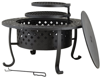 Seasonal Trends FT-97018 Fire Pit with Cooking Grate