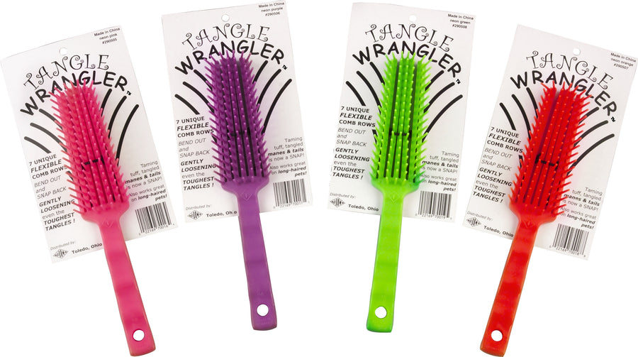 Tolco Tangle Wranglers Animal Brush, Assorted - Mane & Tail