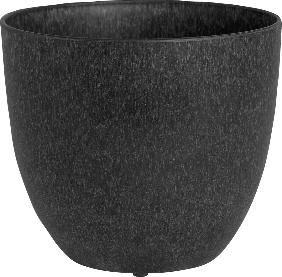 Novelty Artlumin Bola Round Planter, Onyx, 11 in - Planters Decorative