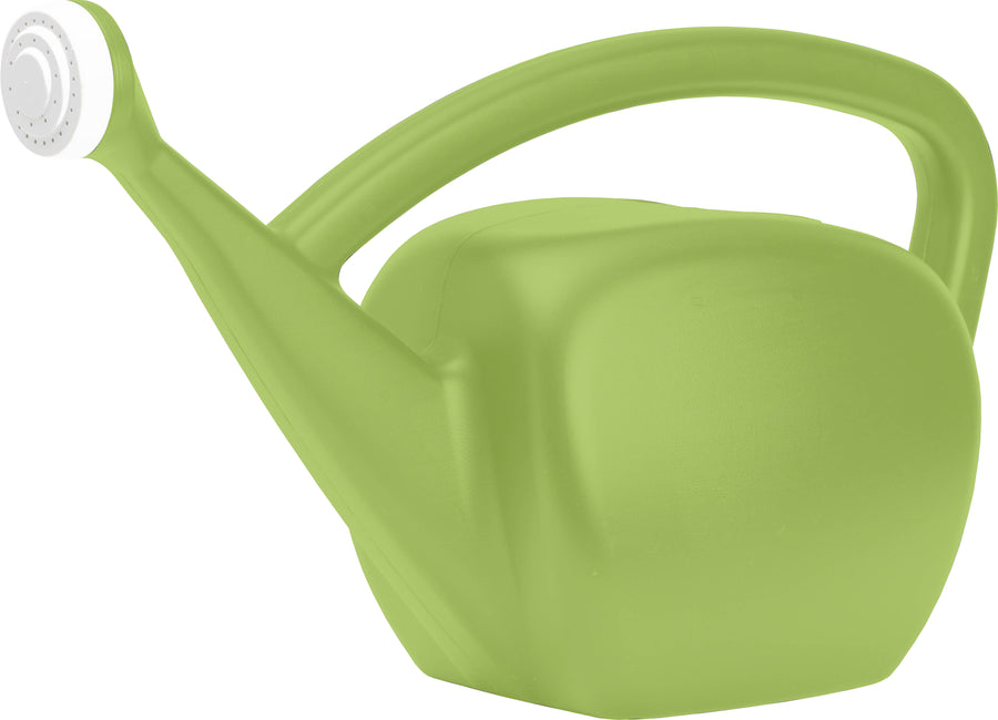 Novelty Mid-Mod Plastic Watering Can, Green, 2 gal Cap - Watering Cans