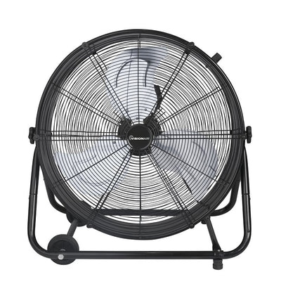 VisionAir 2VAFDRUM24 Heavy-Duty High-Velocity Tilting Drum Fan