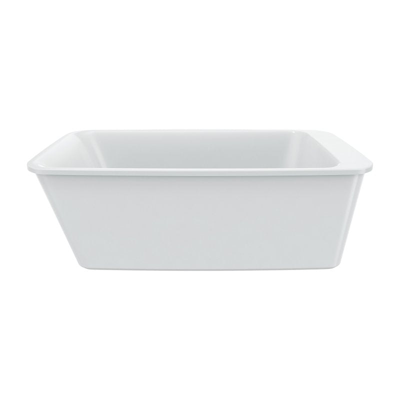 BATHTUB FRESTDNG END-DRAIN WHT