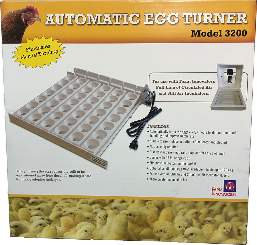 Farm Innovators Automatic Egg Turner, White - Accessories