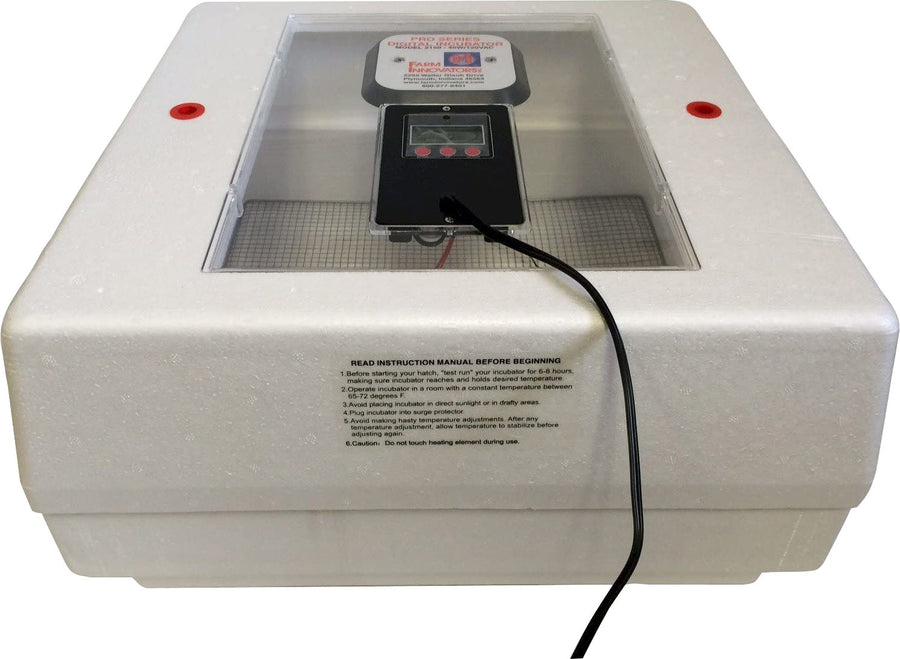 Farm Innovators Digital Circulated Air Incubator, White, 40 Watt - Incubators