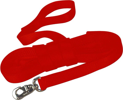 Hamilton Single Thick Lunge Line W/Swivel, Red, 26 ft - Lungeing Supplies
