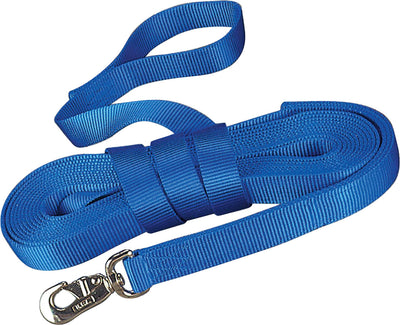 Hamilton Single Thick Lunge Line W/Swivel, Blue, 26 ft - Lungeing Supplies