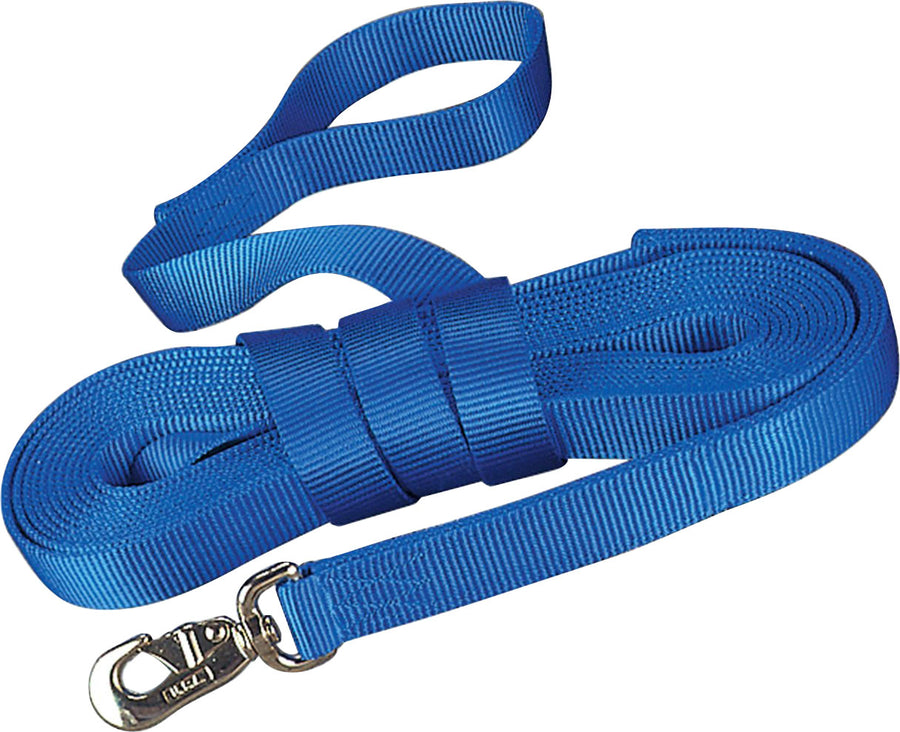 Hamilton Single Thick Lunge Line W/Swivel, Blue, 26 ft - Lungeing Supplies
