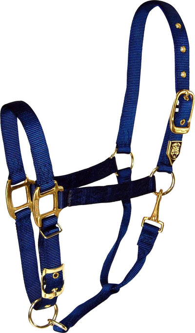 Hamilton Adjustable Chin Halter W/Snap, Navy, Avg