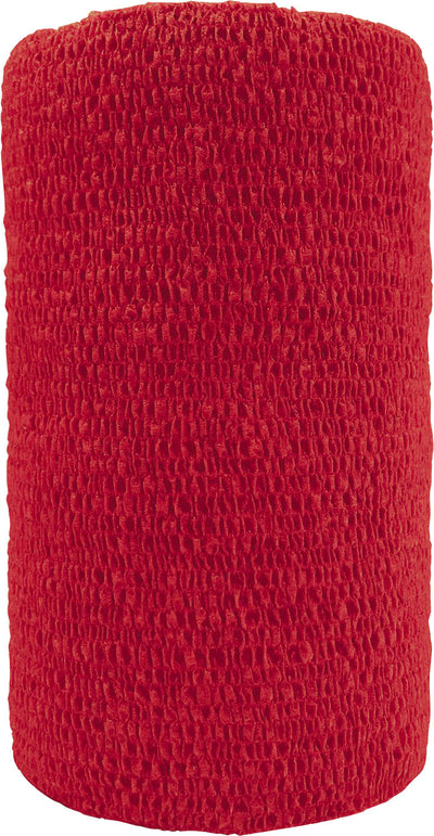 Coflex-Vet Cohesive Bandage, Red, 4 in x 5 yd - Cohesive Bandages