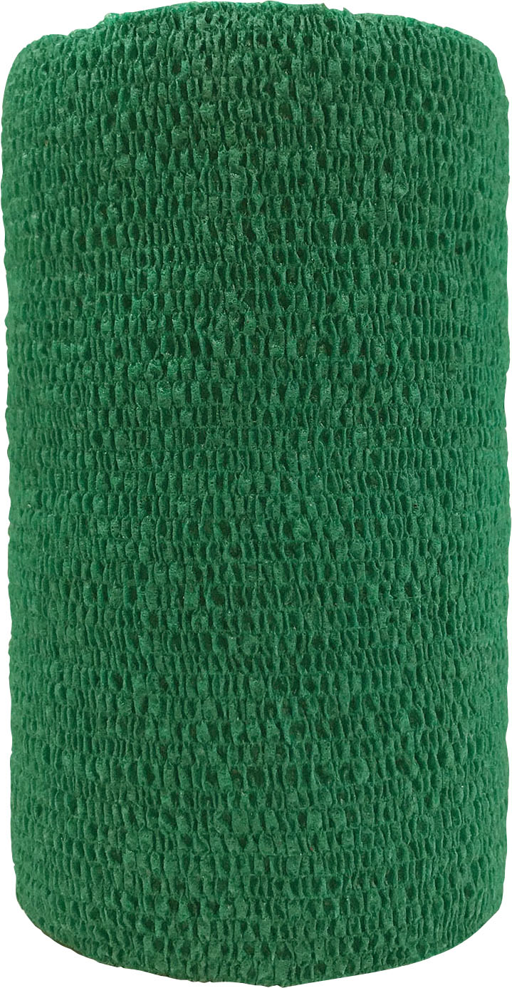 Coflex-Vet Cohesive Bandage, Hunter Green, 4 in x 5 yd - Cohesive Bandages