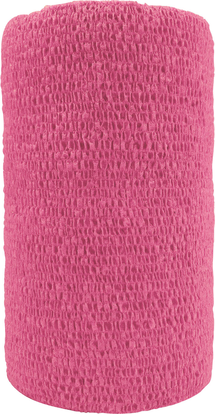 Coflex-Vet Cohesive Bandage, Neon Pink, 4 in x 5 yd - Cohesive Bandages